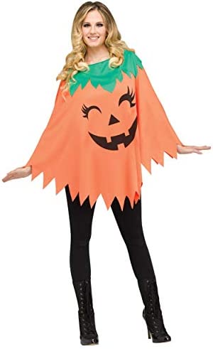 Adult Pumpkin Poncho