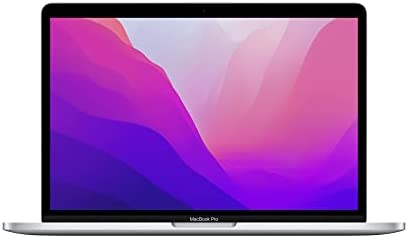 2022 Apple MacBook Pro Laptop with M2 chip: 13-inch Retina Display, 8GB RAM, 512GB ​​​​​​​SSD ​​​​​​​Storage, Touch Bar, Backlit Keyboard, FaceTime HD Camera. Works with iPhone and iPad; Silver