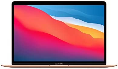 2020 Apple MacBook Air Laptop: Apple M1 Chip, 13” Retina Display, 8GB RAM, 256GB SSD Storage, Backlit Keyboard, FaceTime HD Camera, Touch ID. Works with iPhone/iPad; Gold