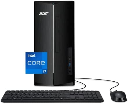 Acer Aspire TC-1760-UR12 Desktop | 12th Gen Intel Core i7-12700 12-Core Processor | 16GB 3200MHz DDR4 | 512GB SSD | 1TB HDD | 8X DVD | Intel Wireless Wi-Fi 6E AX211 | Bluetooth 5.2 | Windows 11 Pro