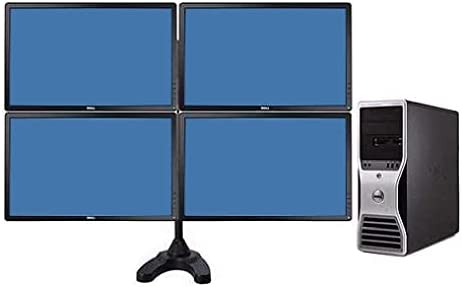 Trading Computer System Dell Precision T5500 Workstation – 32GB of Ram- 8 Core 2X 2.93 Quad Xeon Intel ProcessorsNEW 500GB SSD +NEW 4TB HD – w/ 4X 24″ Monitors + Quad Stand (Renewed)