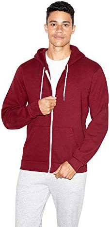 American Apparel Men’s Flex Fleece Long Sleeve Zip Hoodie