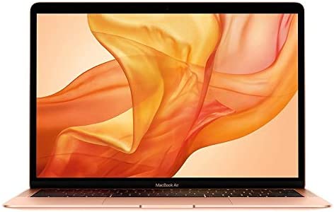 Apple 2018 13.3in MacBook Air, Mac OS, Intel Core i5, 1.6 GHz, Intel UHD Graphics 617, 128 GB, Gold (Renewed)