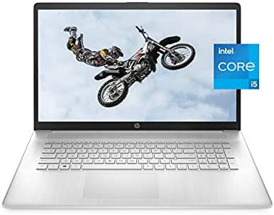 HP 17 Laptop, 11th Gen Intel Core i5-1135G7, 8 GB RAM, 256 GB SSD Storage, 17.3-inch HD+ Display, Windows 10 Home, Anti-glare Screen, Long Battery Life, Web-cam & Dual Mics (17-cn0021nr, 2021)