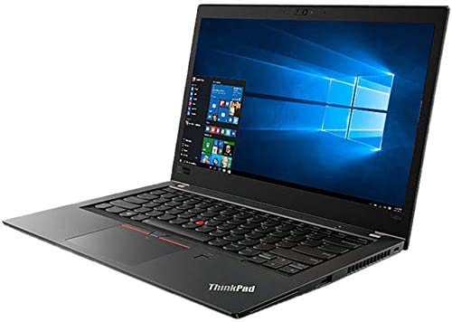 Lenovo ThinkPad T480s Laptop, 14 IPS FHD (1920×1080) Matte Display, Intel Core i7-8650U 4.20 GHz, 24GB RAM, 512GB SSD, Fingerprint Reader, Supported Windows 10 Pro, Black Color, Renewed