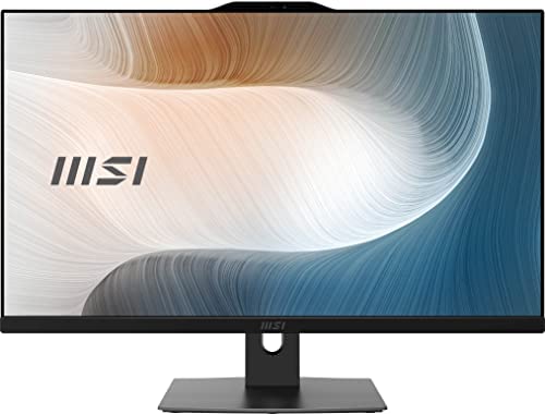 MSI Modern AM272P AIO Desktop, 27″ FHD IPS-Grade LED, Intel Core i7-1260P, 16GB Memory (Dual-CHL), 512GB SSD, WiFi 6, BT 5.1, Black, Windows 11 Home (12M-027US)