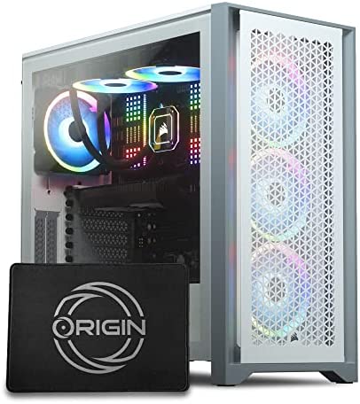 ORIGIN PC Neuron Gaming Desktop – Intel Core i7-12700K, Corsair RGB 32GB DDR5 5200MHz RAM, 480GB SSD + 1TB HD, iCUE RGB Lighting + RGB Fans, Liquid CPU Cooling, Windows 11 – White (OR-9010018-NA)