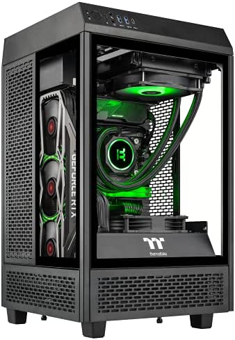 Thermaltake Reactor 370 Liquid-Cooled PC (AMD Ryzen 5 5600X, RTX 3070, 16GB RGB 3600Mhz DDR4 ToughRAM RGB Memory, 1TB Gen4 NVMe M.2, WiFi, Win 10 Home) Gaming Desktop Computer TW1B-B550-R37-LCS