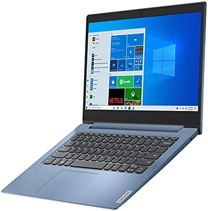 Lenovo IdeaPad 1 14 Laptop, 14.0″ HD Display, Intel Celeron N4020, 4GB RAM, 64GB Storage, Intel UHD Graphics 600, Win 10 in S Mode, Ice Blue