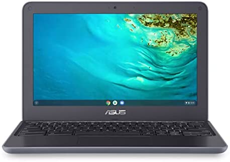 ASUS Chromebook C203XA Rugged & Spill Resistant Laptop, 11.6" HD, 180 Degree, MediaTek Quad-Core Processor, 4GB RAM, 32GB eMMC, MIL-STD 810G Durability, Dark Grey, Education, Chrome OS, C203XA-YS02-GR