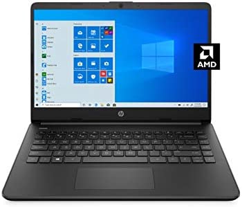 HP 14 Laptop, AMD 3020e, 4 GB RAM, 64 GB eMMC Storage, 14-inch HD Display, Windows 10 Home in S Mode, Long Battery Life, Microsoft 365, (14-fq0020nr, 2020)