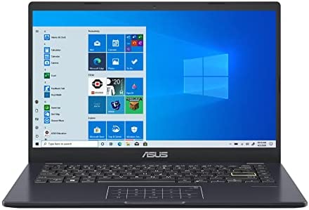 ASUS E410 Intel Celeron N4020 4GB 64GB 14-Inch HD LED Win 10 Laptop (Star Black)