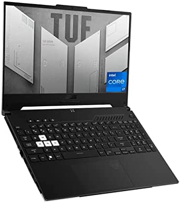 ASUS TUF Dash 15 (2022) Gaming Laptop, 15.6" 144Hz FHD Display, Intel Core i7-12650H, GeForce RTX 3060, 16GB DDR5, 512GB SSD, Thunderbolt 4, Windows 11 Home, Off Black, FX517ZM-AS73