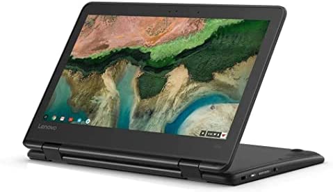 Lenovo 11.6" 300e Chromebook Touchscreen LCD 2 in 1- MediaTek M8173C Quad-core 2.1GHz 4GB LPDDR3 32GB Flash Memory Chrome OS Model 81H00000US (Renewed)